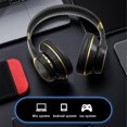 thumbnail image 6 of Mikilon Headphones, Over Ear Bluetooth Headphones Wireless Headset With Built-in Mic Soft Earmuffs Retractable Support Connecting Audio Cable, 6 of 8