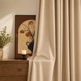 thumbnail image 6 of TOPICK Blackout Curtains Modern 84 inch Length Beige Curatins Grommet Thermal Insulated Drapes for Living Room Bedroom Dining Room 2 Panels, 6 of 12