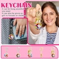 thumbnail image 4 of Decorr Soccer Ball Keychain, 1.4" National Flag Pattern Soccer Pendant with Trophy Charm, Mini Soccer Keyring for Backpacks, Bags & Gifts (5 Styles Available), 4 of 7