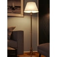 thumbnail image 5 of Kenroy Home Spyglass 59.5'' Floor Lamp with Off-White Fabric Empire Shade Modern Floor Light Fixture for Living Room, Bedroom, or Office, Antique Brass, 5 of 8