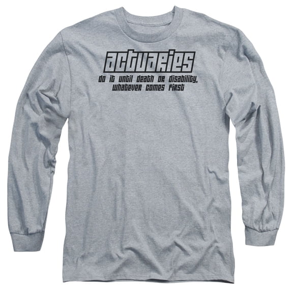 - Actuaries Do It - Long Sleeve Shirt - X-Large