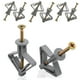 thumbnail image 1 of Paquete de 20 tacos para placas de yeso, tacos universales M8 con tornillo de 50 mm, tacos autoperforantes para placas de yeso, tornillos y tacos de mariposa para paredes huecas de placas de yeso de, 1 of 7