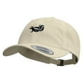 thumbnail image 2 of Skunk Embroidered Dad Style Unstructured Low Profile 6 panel Cotton Cap - Khaki OSFM, 2 of 5
