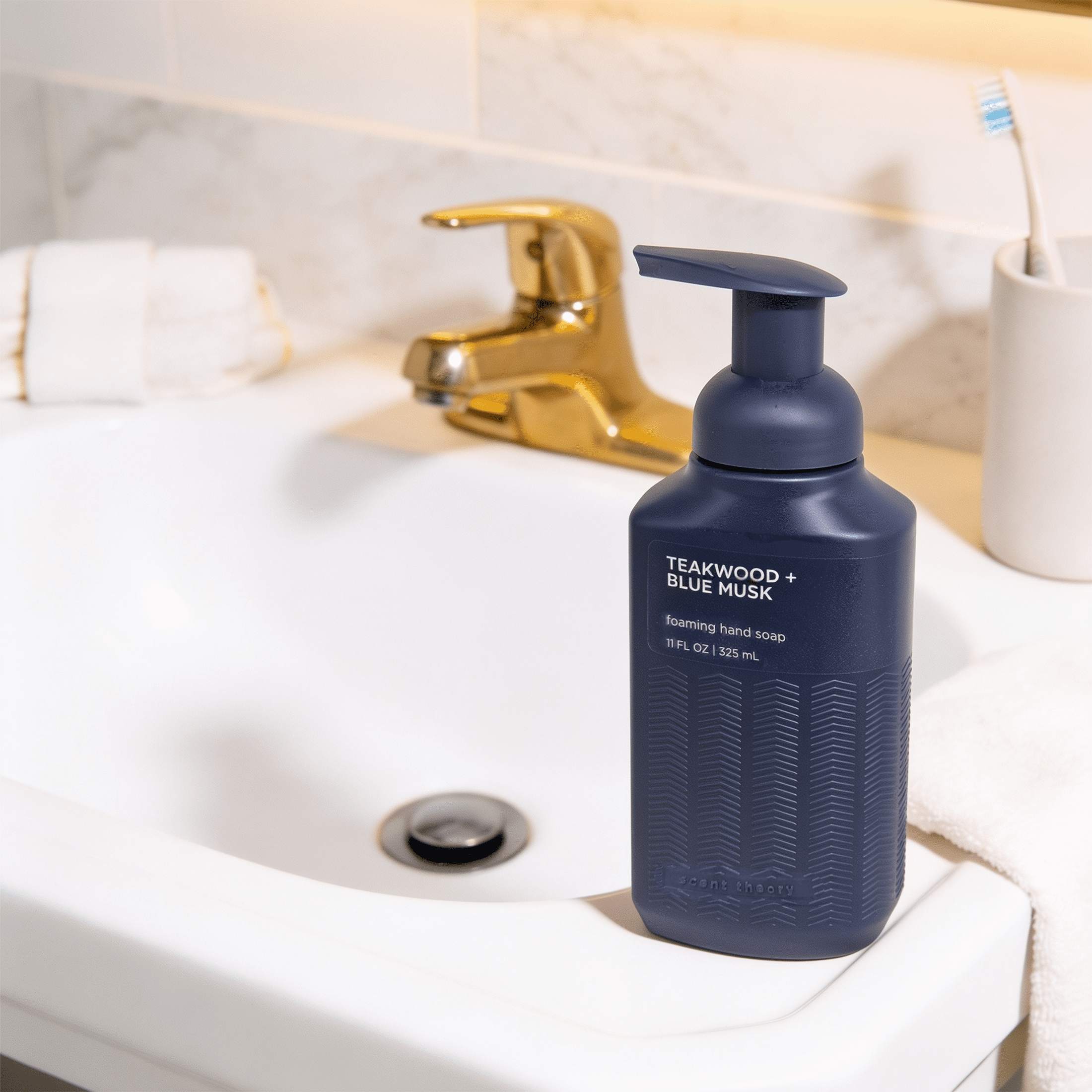 Scent Theory Foaming Hand Soap, Teakwood and Blue Musk, 11 fl oz