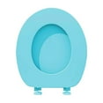 thumbnail image 2 of Oval Toilet Seat,Elongated Toilet Seat,Soft Toilet Seat,Thick Foam Padded Comfort Bathroom Seat, Universal Fit Easy Install Soft Close Replacement Toilet Lid, Durable Household Bathroom Accessory, 2 of 8