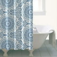 thumbnail image 4 of Blue Ethnic Mandala Pattern Shower Curtain 36"x72" ,Bathroom Decorative Shower Curtains Set with 12 Hooks,Modern Waterproof Washable Shower Curtain, 4 of 6