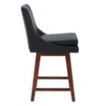 thumbnail image 4 of CHITA 26 inch Swivel Bar Stools, Counter Stools, Faux Leather in Black, 4 of 6