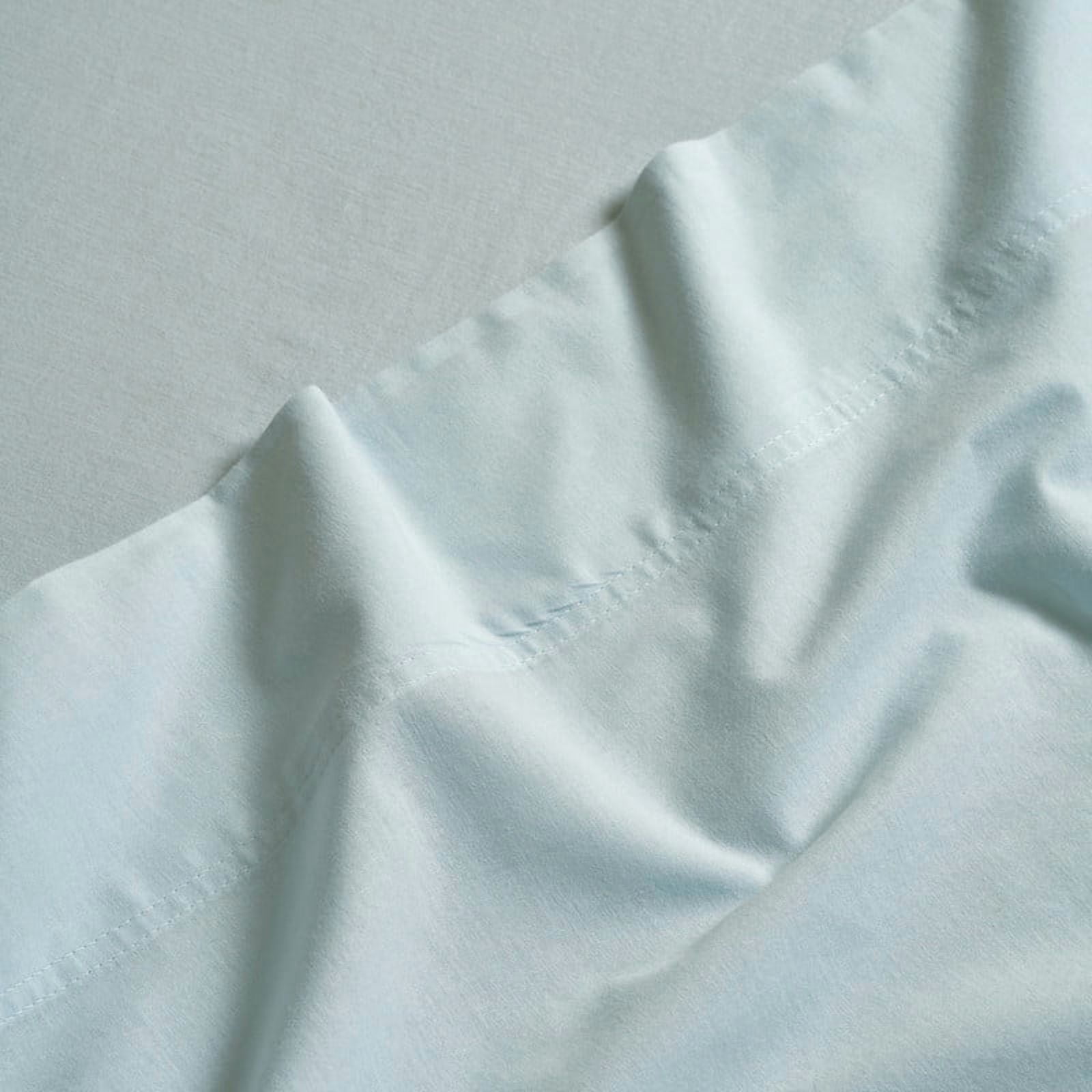 Superior Carmen 100% Cotton Relaxed Wash Bed Sheet Set, King, Blue