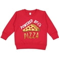 thumbnail image 2 of Inktastic Powered by Pizza Toddler Sweatshirt, 2 of 4