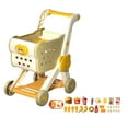 thumbnail image 1 of lionlar Ensemble de Jouets de Chariot de Magasinage pour Enfants, Chariot de Magasinage Interactif de Simulation pour Enfants, Jeux de Rôle Réalistes, Jouets de Rangement de Bureau beige, 1 of 9