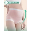 thumbnail image 5 of Deago 4 Pack Women’s Seamless Maternity Panties High Waist Full Coverage Pregnancy Postpartum Underwear Over Bump Briefs, 5 of 9