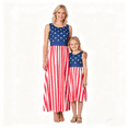 thumbnail image 4 of Mommy and Me Matching Outfits 4th of July Dress Sleeveless Patriotic Dress for Women Girls, 4 of 6