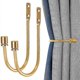 thumbnail image 1 of 2pcs Metal Curtain Holdbacks, Decorative Wall Mounted Drapery Tiebacks, 1 of 4