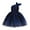 Dark Blue, variant on Little Girls Dresses Vacation Dresses Faddish Comfort Oblique Shoulder Print Sleeveless Flower Girl Dresses Going Out Dresses Cute Dresses