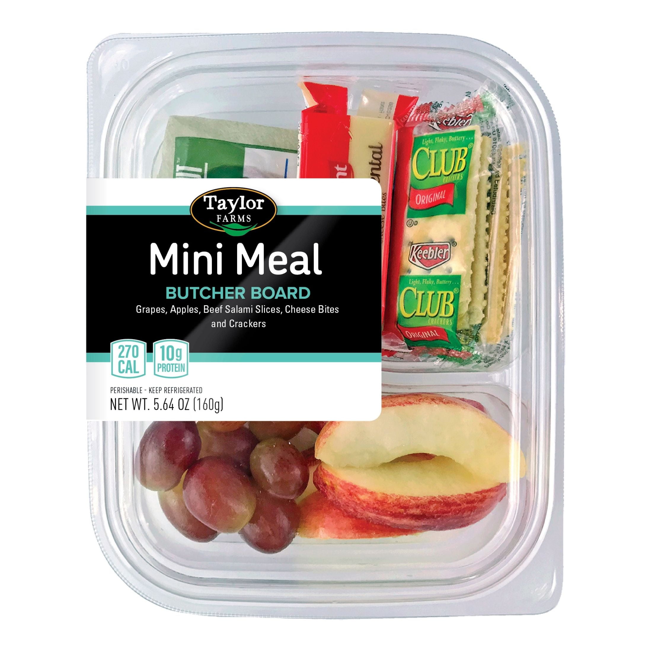 Taylor Farms Butcher Board Mini Meal Snack Tray with fresh fruit 5.76 oz