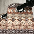 thumbnail image 4 of Ambesonne Tribal Grommet Curtain, Indigenous Art Borders, 50" x 63", Orange Brown Beige, 4 of 6