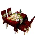 thumbnail image 2 of facefd 140*180CM Christmas Tablecloth Chair Cover Set Christmas Decorations Waterproof Christmas Dinner Table Decor for Restaurant Terrace, 2 of 5