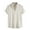 Beige, variant on WREESH Men's Casual Dress Shirts with Button Down Turndown Button, Pockets, Short Sleeve Solid Print Cotton Plaid Top White