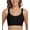 Black, variant on Exerin Women's Wireless Bras Full Coverage Seamless Comfort Bra(Beige,L)
