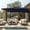 Navy Blue, variant on Alpha Joy 12x9ft Outdoor Patio Umbrella Large Rectangle Offset Cantilever Double Umbrella with 360°Rotation, Beige