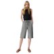 thumbnail image 5 of Pantalones de la Cintura Elástica de las Mujeres Medio Pantalones Cortos Botones de la Cintura Elástica de Verano Lino Bolsillos Pantalones, Lino de Algodón, 5 of 7
