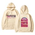 thumbnail image 1 of Hauts pour Femmes Trapstar Chandails à Capuchon pour Femmes Chandails Graphiques à Manches Longues Amples Trapstar Chandails à Enfiler Style Rue Hip-hop Chandails pour Femmes Chemises (Beige, P), 1 of 2