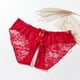 thumbnail image 4 of Gibobby Tangas de mujer ilusion Bragas de encaje sexy para mujer Tanga Ropa interior de algodón de tiro bajo Calzoncillos de bikini de encaje recortado(Rojo,M), 4 of 5