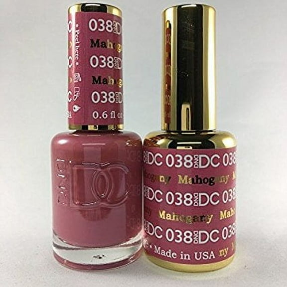DND - DC Duo Soak off Gel & Matching nail polish, Mahogany #DC038