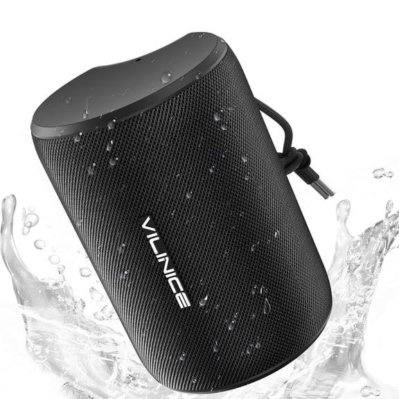 VILINICE Portable Bluetooth Speaker, IPX7 Waterproof Wireless Speaker, Bluetooth 5.0, TWS Mini Speaker for Home/Party/Outdoor/Travel/Gifts, Black