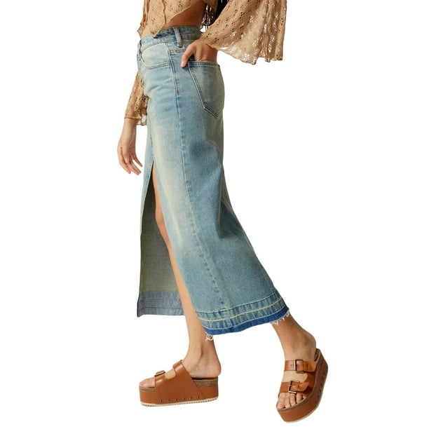 Walmart jeans best sale skirt
