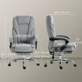 thumbnail image 3 of Vinsetto Massage Office Chair, Reclining Gaming Chair with Heat, Grey, 3 of 10