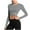 Gray, variant on aidice Yoga Tops for Women Athletic Crewneck Long Sleeve Crisscross Slim Fitting Gym Workout Tops