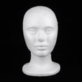 thumbnail image 5 of Mannequin White Male Face Model Display Manikin Stand for Hat Scarf Wigs (Short), 5 of 6