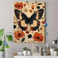 thumbnail image 4 of Qisvanset Framed Canvas Wall Art, 12x16 Inch Butterfly Floral Cottage Core Apartment Decor, 4 of 5