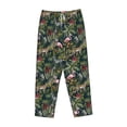 thumbnail image 4 of Xecao Flamingos And Palm Leaves Women's Straight Lounge Pajama Pants: The Epitome of Relaxed Sleepwear, 4 of 9
