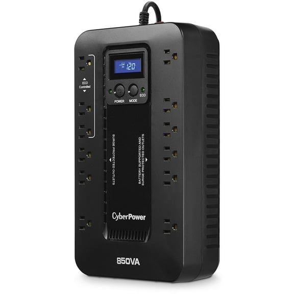 Restored CyberPower EC850LCD-R 850VA/510W 12 Outlets Ecologic Series Uninterruptible Power Supply UPS (Refurbished)