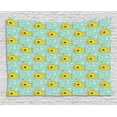 thumbnail image 1 of Yellow Submarine Decor Tapestry, Nautical Design Illustration of a Submarine and Bubbles, Wall Hanging for Bedroom Living Room Dorm Decor, 60W X 40L Inches, Seafoam Earth Yellow, by Ambesonne, 1 of 2