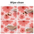 thumbnail image 6 of YFYANG Round Fitted Table Cloth, Waterproof Pink Floral Pattern Polyester Table Cover, Indoor Outdoor Decorative Tablecloths with Elastic Edge, 6 of 7
