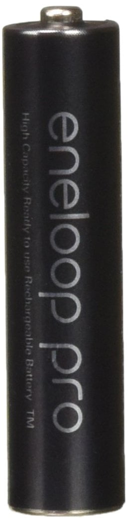 4 Panasonic Eneloop Pro AAA 950mAh Min 900mAh, High Capacity, Ni-MH Pre-Charged Rechargeable Batteries + Free Battery Holder