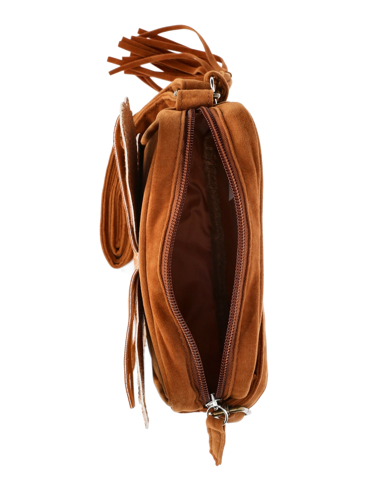 Wonder Nation Girls Butterfly Crossbody Bag, Brown