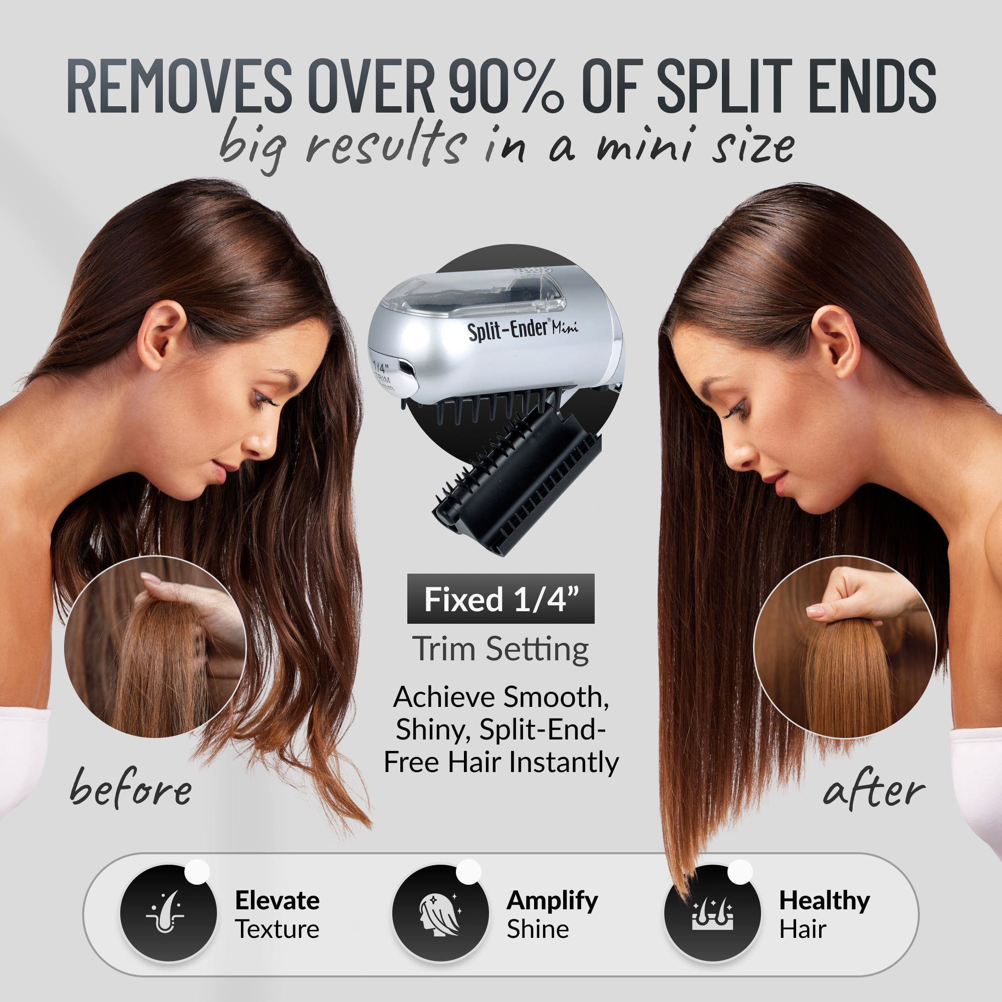 Split Ender Mini - Cordless Hair Trimming Tool, Split End Remover