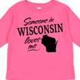 thumbnail image 4 of Inktastic Someone in Wisconsin Loves Me Boys or Girls Long Sleeve Toddler T-Shirt, 4 of 5