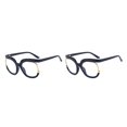 thumbnail image 2 of Jumpingount Gafas de lectura de gran tamaño para mujer y hombre, anteojos con estampado de leopardo a la moda, gafas de montura grande para viajes Type1 NO1, 2 of 6