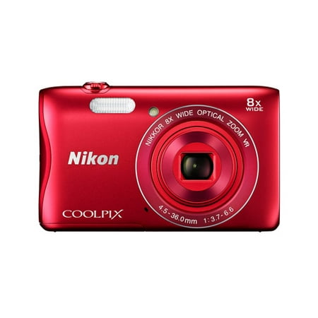 Nikon COOLPIX S3700 Digital Camera with 20.1 Megapixels and 8x Optical