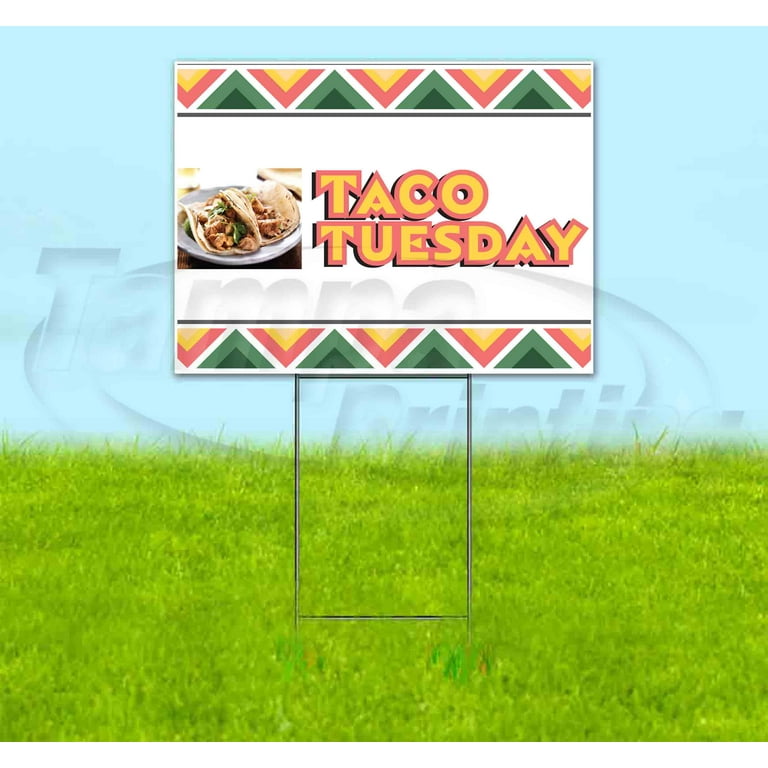 TACO TUESDAY CLEARANCE BANNER Advertising Vinyl Flag Sign INV