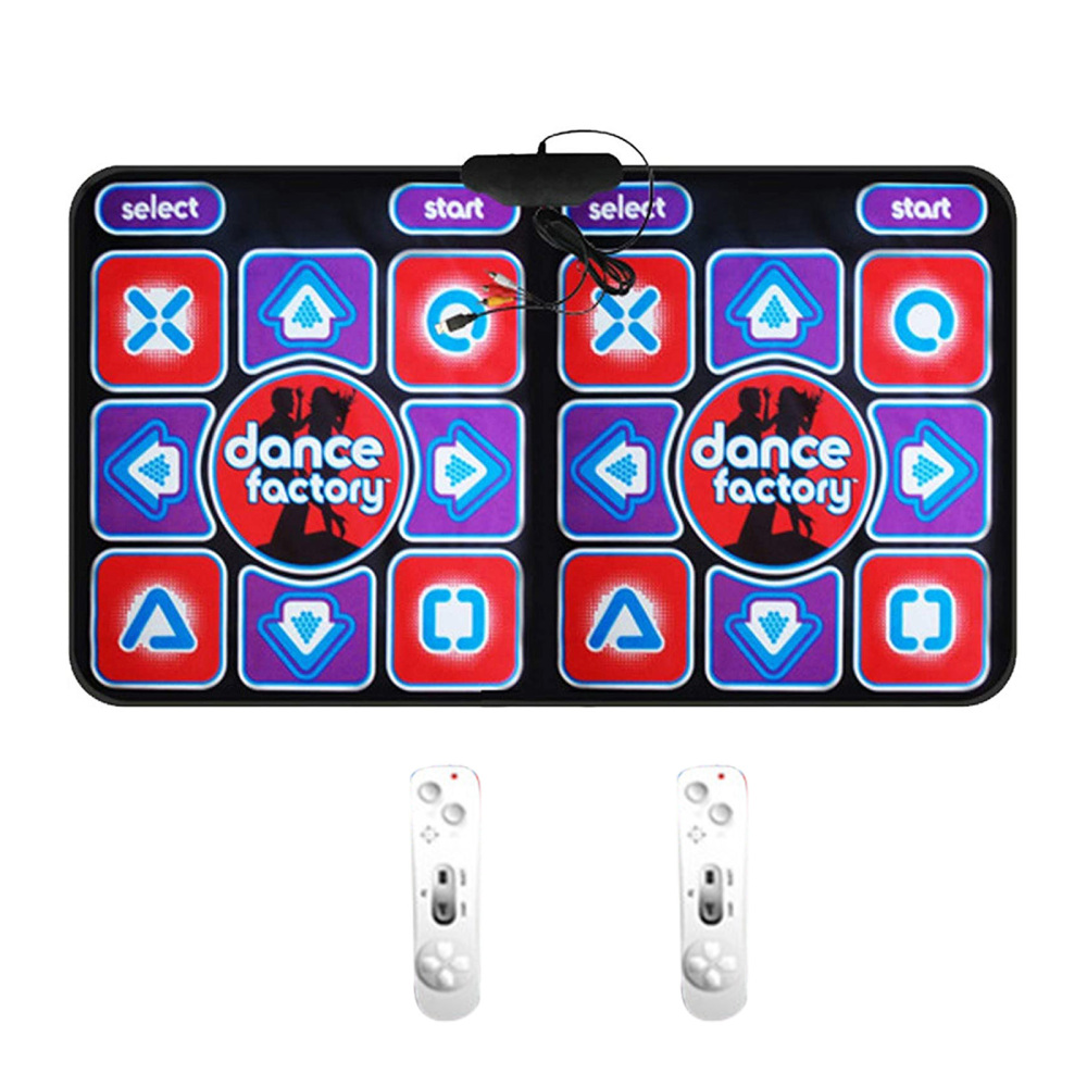 Double Dance Mat For Kids Adults NonSlip Wireless Dancer Step Pads