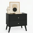 thumbnail image 3 of Prepac Milo Mid Century Modern 2-drawer Nightstand, Black, 3 of 19