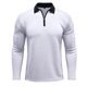 thumbnail image 2 of pstuiky Camisas casuales de manga larga para hombre, Camiseta de manga larga con cuello alto y cremallera para hombre, blusa lisa con cuello vuelto y manga larga Tops de hombre m, 2 of 5