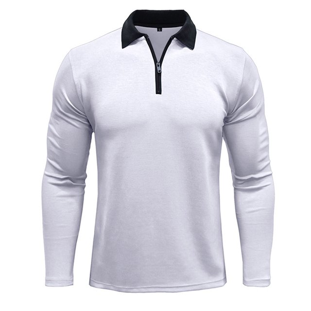 Blusa y camisa de manga larga con cuello vuelto para hombre, camiseta de manga larga con cuello alto y cremallera, camiseta lisa con parte inferior, blusa de manga larga con cuello vuelto, blusa para