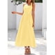 thumbnail image 4 of Vestido largo KIRUNDO para mujer, sin mangas, sin mangas, amarillo, 4 of 9